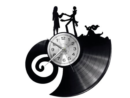 Nightmare Before Christmas Vinyl Zegar Ścienny Płyta Winylowa Nowoczesny Dekoracyjny Na Prezent Urodziny