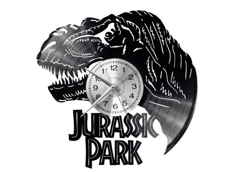  Jurassic Park Vinyl Zegar Ścienny Płyta Winylowa Nowoczesny Dekoracyjny Na Prezent Urodziny