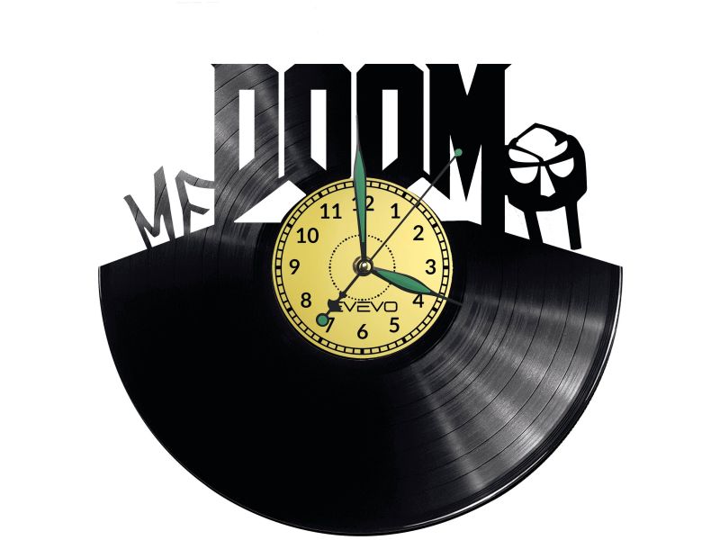 Mf Doom Vinyl Zegar Ścienny Płyta Winylowa Nowoczesny Dekoracyjny Na Prezent Urodziny