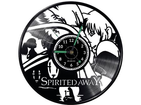 Spirited Away Vinyl Zegar Ścienny Płyta Winylowa Nowoczesny Dekoracyjny Na Prezent Urodziny