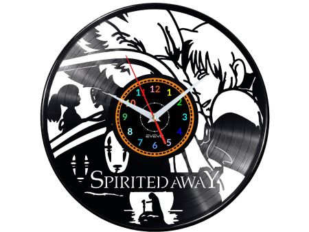 Spirited Away Vinyl Zegar Ścienny Płyta Winylowa Nowoczesny Dekoracyjny Na Prezent Urodziny