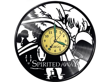 Spirited Away Vinyl Zegar Ścienny Płyta Winylowa Nowoczesny Dekoracyjny Na Prezent Urodziny