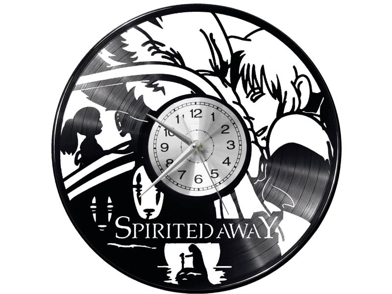 Spirited Away Vinyl Zegar Ścienny Płyta Winylowa Nowoczesny Dekoracyjny Na Prezent Urodziny