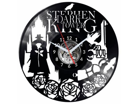 Stephen King Dark Tower Vinyl Zegar Ścienny Płyta Winylowa Nowoczesny Dekoracyjny Na Prezent Urodziny