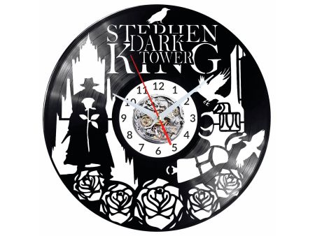 Stephen King Dark Tower Vinyl Zegar Ścienny Płyta Winylowa Nowoczesny Dekoracyjny Na Prezent Urodziny