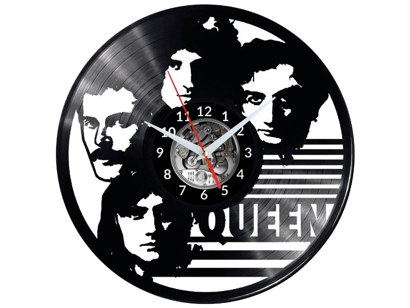 Queen Vinyl Zegar Ścienny Płyta Winylowa Nowoczesny Dekoracyjny Na Prezent Urodziny