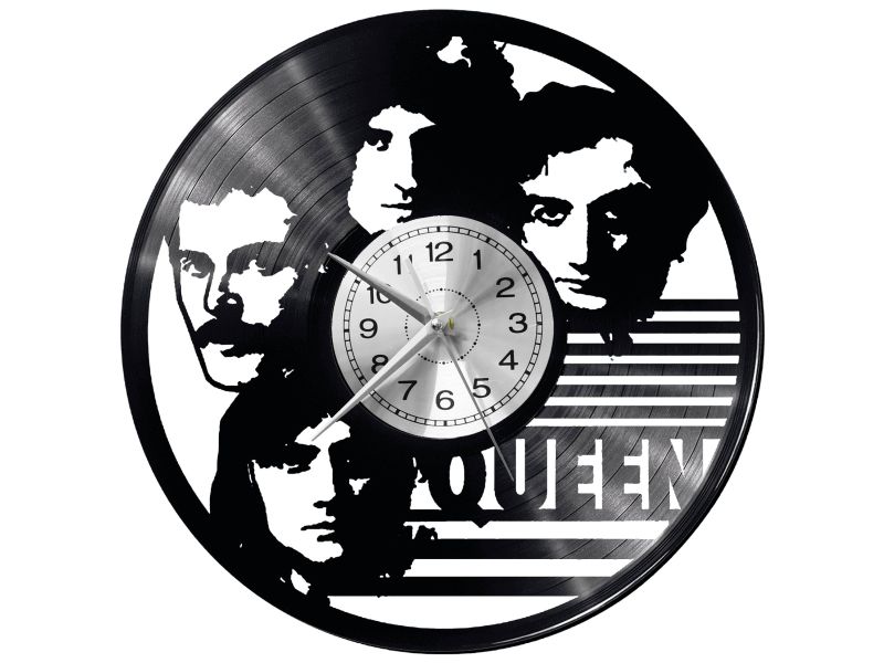 Queen Vinyl Zegar Ścienny Płyta Winylowa Nowoczesny Dekoracyjny Na Prezent Urodziny