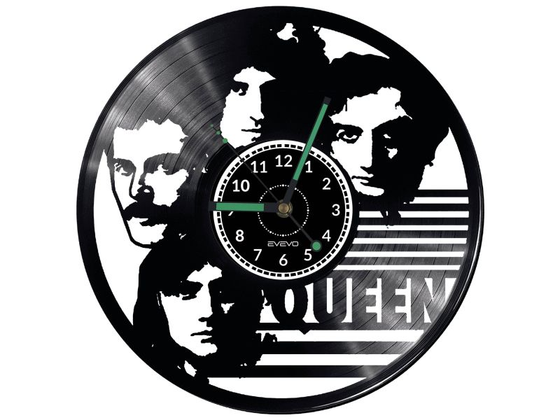 Queen Vinyl Zegar Ścienny Płyta Winylowa Nowoczesny Dekoracyjny Na Prezent Urodziny