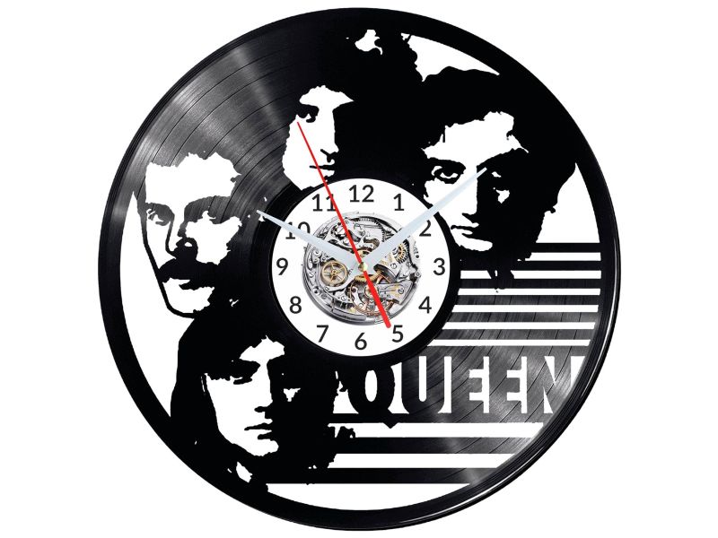 Queen Vinyl Zegar Ścienny Płyta Winylowa Nowoczesny Dekoracyjny Na Prezent Urodziny