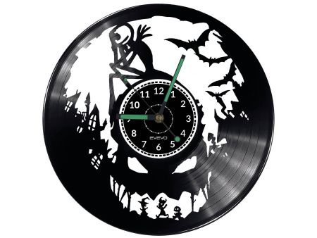 Nightmare Before Christmas Vinyl Zegar Ścienny Płyta Winylowa Nowoczesny Dekoracyjny Na Prezent Urodziny