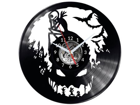 Nightmare Before Christmas Vinyl Zegar Ścienny Płyta Winylowa Nowoczesny Dekoracyjny Na Prezent Urodziny