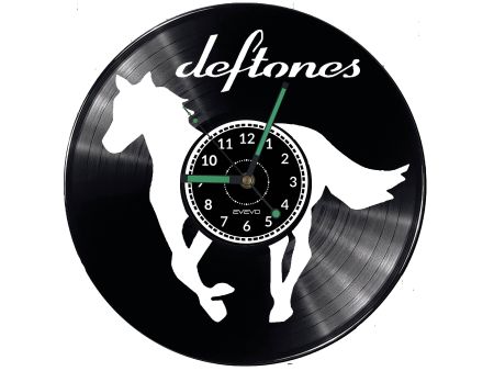 Deftones Vinyl Zegar Ścienny Płyta Winylowa Nowoczesny Dekoracyjny Na Prezent Urodziny