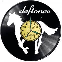 Deftones Vinyl Zegar Ścienny Płyta Winylowa Nowoczesny Dekoracyjny Na Prezent Urodziny