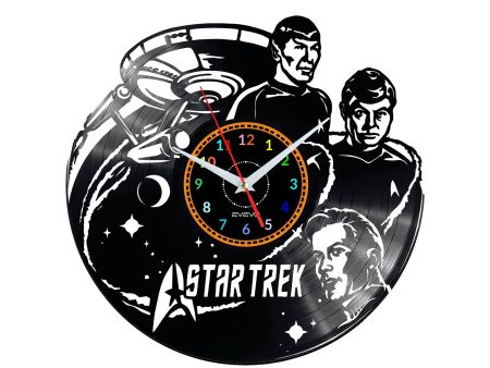 Star Trek Vinyl Zegar Ścienny Płyta Winylowa Nowoczesny Dekoracyjny Na Prezent Urodziny