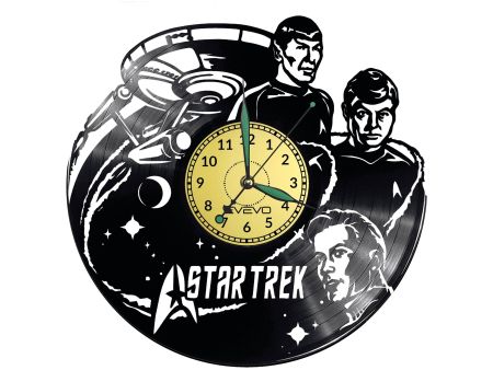 Star Trek Vinyl Zegar Ścienny Płyta Winylowa Nowoczesny Dekoracyjny Na Prezent Urodziny