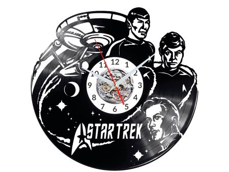 Star Trek Vinyl Zegar Ścienny Płyta Winylowa Nowoczesny Dekoracyjny Na Prezent Urodziny