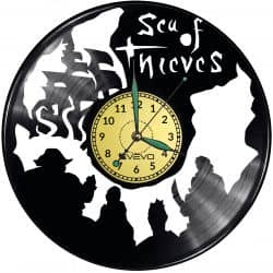 Sea of Thieves Video Game Vinyl Zegar Ścienny Płyta Winylowa Nowoczesny Dekoracyjny Na Prezent Urodziny