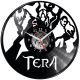 TERA The Exiled Realm of Arborea Video Game Vinyl Zegar Ścienny Płyta Winylowa Nowoczesny Dekoracyjny Na Prezent Urodziny