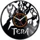 TERA The Exiled Realm of Arborea Video Game Vinyl Zegar Ścienny Płyta Winylowa Nowoczesny Dekoracyjny Na Prezent Urodziny