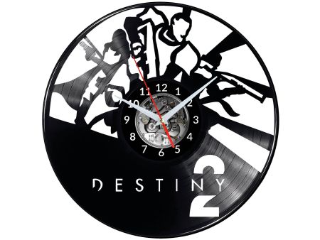 Destiny 2 Video Game Vinyl Zegar Ścienny Płyta Winylowa Nowoczesny Dekoracyjny Na Prezent Urodziny