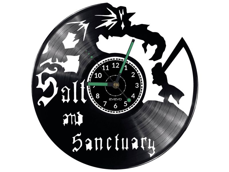 Salt and Sanctuary Video Game Vinyl Zegar Ścienny Płyta Winylowa Nowoczesny Dekoracyjny Na Prezent Urodziny