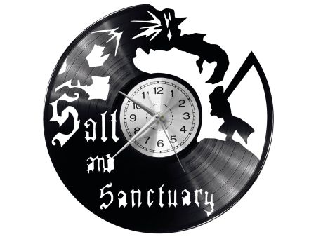 Salt and Sanctuary Video Game Vinyl Zegar Ścienny Płyta Winylowa Nowoczesny Dekoracyjny Na Prezent Urodziny