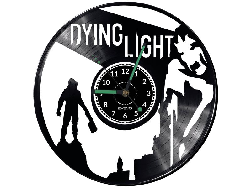 Dying Light 2 Video Game Vinyl Zegar Ścienny Płyta Winylowa Nowoczesny Dekoracyjny Na Prezent Urodziny