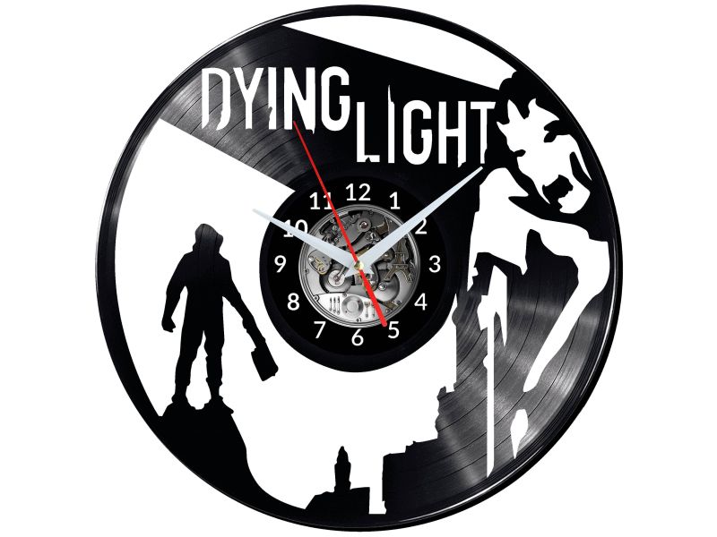 Dying Light 2 Video Game Vinyl Zegar Ścienny Płyta Winylowa Nowoczesny Dekoracyjny Na Prezent Urodziny