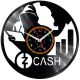 Zcash Coin Money Vinyl Zegar Ścienny Płyta Winylowa Nowoczesny Dekoracyjny Na Prezent Urodziny