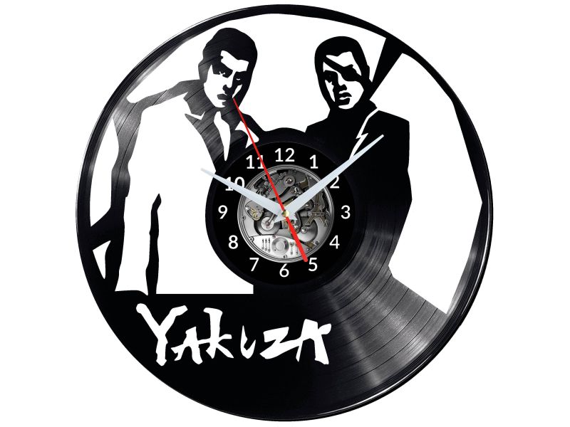 Yakuza 0 Video Game Vinyl Zegar Ścienny Płyta Winylowa Nowoczesny Dekoracyjny Na Prezent 
Urodziny