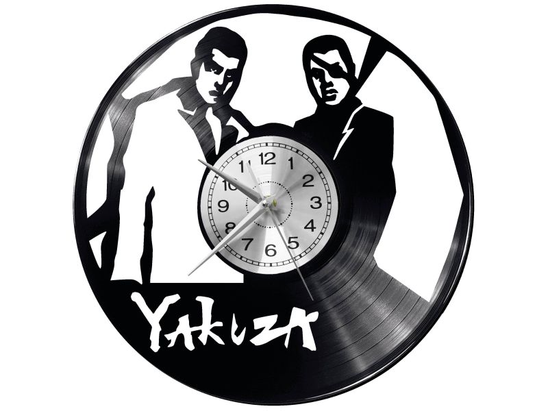 Yakuza 0 Video Game Vinyl Zegar Ścienny Płyta Winylowa Nowoczesny Dekoracyjny Na Prezent 
Urodziny