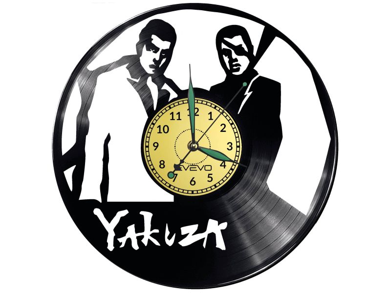 Yakuza 0 Video Game Vinyl Zegar Ścienny Płyta Winylowa Nowoczesny Dekoracyjny Na Prezent 
Urodziny