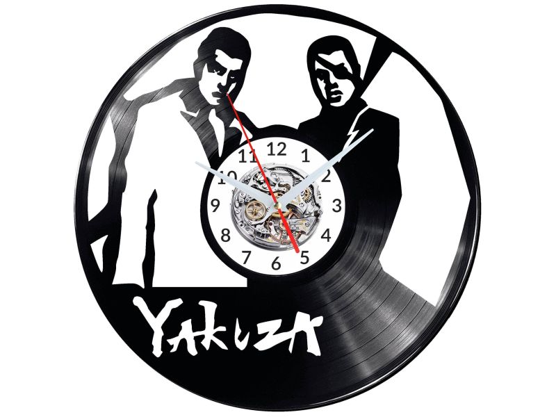 Yakuza 0 Video Game Vinyl Zegar Ścienny Płyta Winylowa Nowoczesny Dekoracyjny Na Prezent 
Urodziny