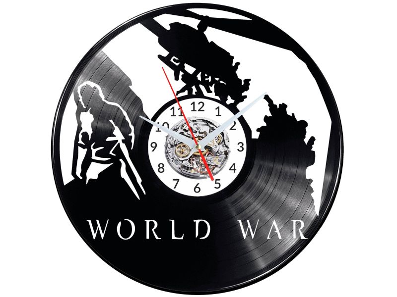 World War Z Video Game Vinyl Zegar Ścienny Płyta Winylowa Nowoczesny Dekoracyjny Na Prezent 
Urodziny