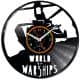 World of Warships Video Game Vinyl Zegar Ścienny Płyta Winylowa Nowoczesny Dekoracyjny Na Prezent 
Urodziny
