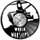 World of Warships Video Game Vinyl Zegar Ścienny Płyta Winylowa Nowoczesny Dekoracyjny Na Prezent 
Urodziny