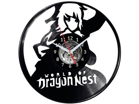 World of Dragon Nest Video Game Vinyl Zegar Ścienny Płyta Winylowa Nowoczesny Dekoracyjny Na Prezent 
Urodziny