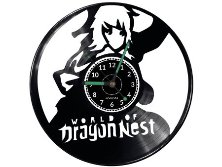 World of Dragon Nest Video Game Vinyl Zegar Ścienny Płyta Winylowa Nowoczesny Dekoracyjny Na Prezent 
Urodziny