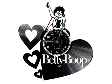 Betty Boop Vinyl Zegar Ścienny Płyta Winylowa Nowoczesny Dekoracyjny Na Prezent Urodziny