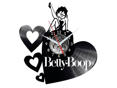 Betty Boop Vinyl Zegar Ścienny Płyta Winylowa Nowoczesny Dekoracyjny Na Prezent Urodziny