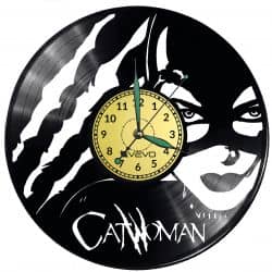 Catwoman Vinyl Zegar Ścienny Płyta Winylowa Nowoczesny Dekoracyjny Na Prezent Urodziny