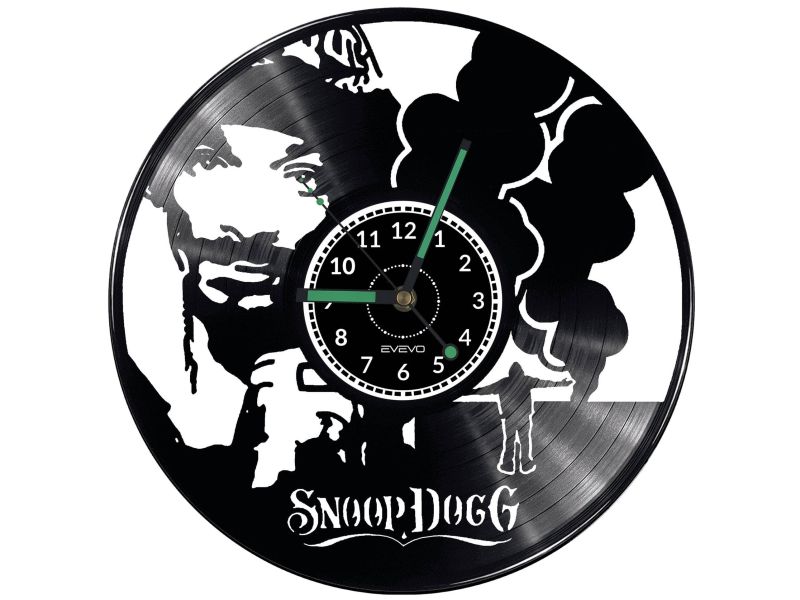 Snoop Dogg Vinyl Zegar Ścienny Płyta Winylowa Nowoczesny Dekoracyjny Na Prezent Urodziny