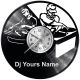 DJ Yours Name Vinyl Zegar Ścienny Płyta Winylowa Nowoczesny Dekoracyjny Na Prezent Urodziny