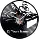 DJ Yours Name Vinyl Zegar Ścienny Płyta Winylowa Nowoczesny Dekoracyjny Na Prezent Urodziny