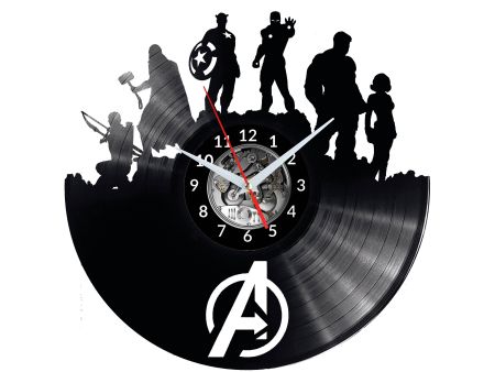 Avengers Vinyl Zegar Ścienny Płyta Winylowa Nowoczesny Dekoracyjny Na Prezent Urodziny