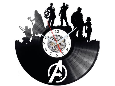 Avengers Vinyl Zegar Ścienny Płyta Winylowa Nowoczesny Dekoracyjny Na Prezent Urodziny