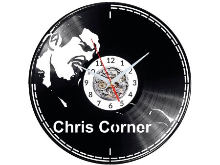 Chris Corner Vinyl Zegar Ścienny Płyta Winylowa Nowoczesny Dekoracyjny Na Prezent Urodziny