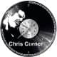 Chris Corner Vinyl Zegar Ścienny Płyta Winylowa Nowoczesny Dekoracyjny Na Prezent Urodziny