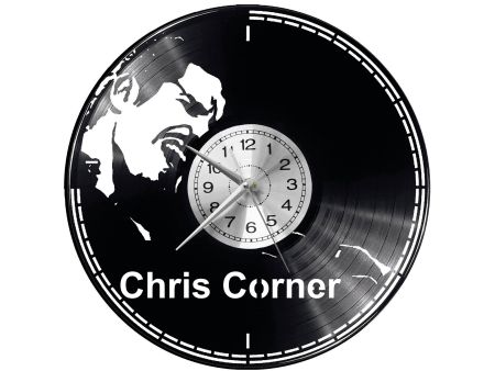 Chris Corner Vinyl Zegar Ścienny Płyta Winylowa Nowoczesny Dekoracyjny Na Prezent Urodziny