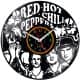 Red Hot Chili Peppers  Vinyl Zegar Ścienny Płyta Winylowa Nowoczesny Dekoracyjny Na Prezent Urodziny